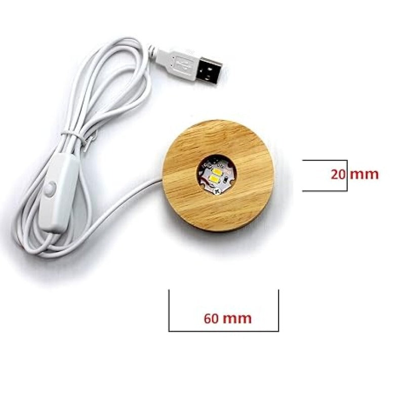 1 Pc USB LED Galaxy Crystal Ball Lamp | 3D Planet Moon Night Light | Bedroom & Party Home Decor | Kids Birthday Gift (Moon Shape Only)