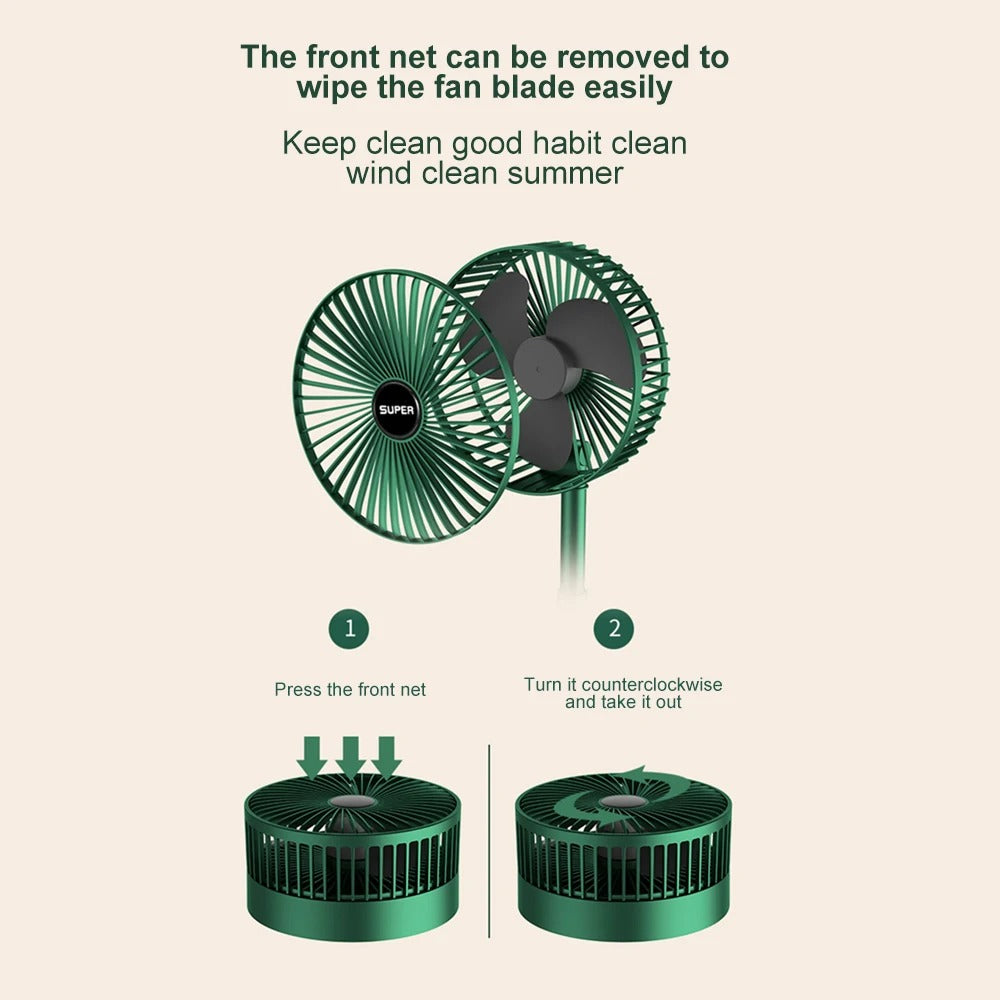 Portable fan rechargeable