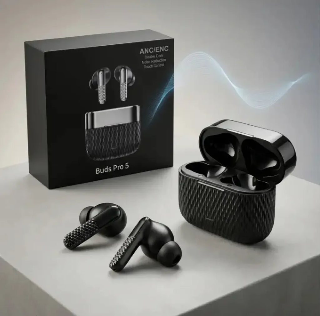 Buds Pro 5 Wireless Bluetooth Earbuds - HD Sound Quality Touch Control And Noise Reduction For Immersive Audio Experience (Random Color)