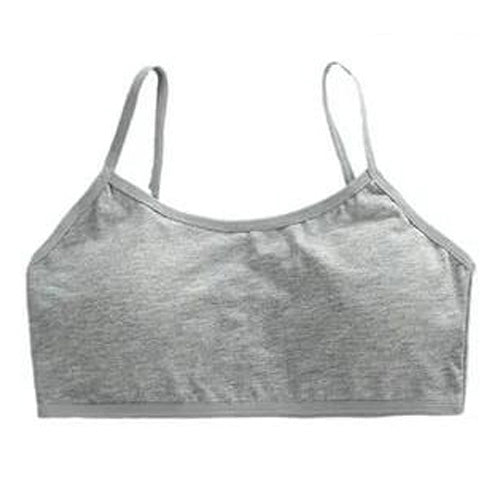 Teen Girls Soft And Comfortable Padded Cotton Sports Bra - Apparel Accessory Designed For Daily Comfort And Support Maintenance Routine - Free Size Beige