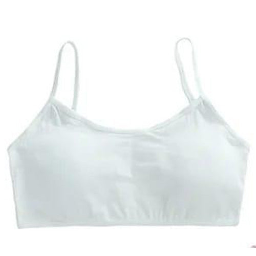 Teen Girls Soft And Comfortable Padded Cotton Sports Bra - Apparel Accessory Designed For Daily Comfort And Support Maintenance Routine - Free Size Beige