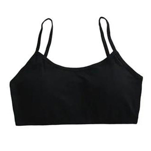 Teen Girls Soft And Comfortable Padded Cotton Sports Bra - Apparel Accessory Designed For Daily Comfort And Support Maintenance Routine - Free Size Beige