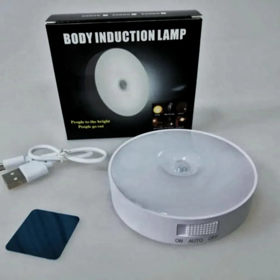 Intelligent Induction LED Sensor Light Rechargeable | Self-Adhesive LED Sensor Lamp For Home & Office Use | Sensor Light (White Color)