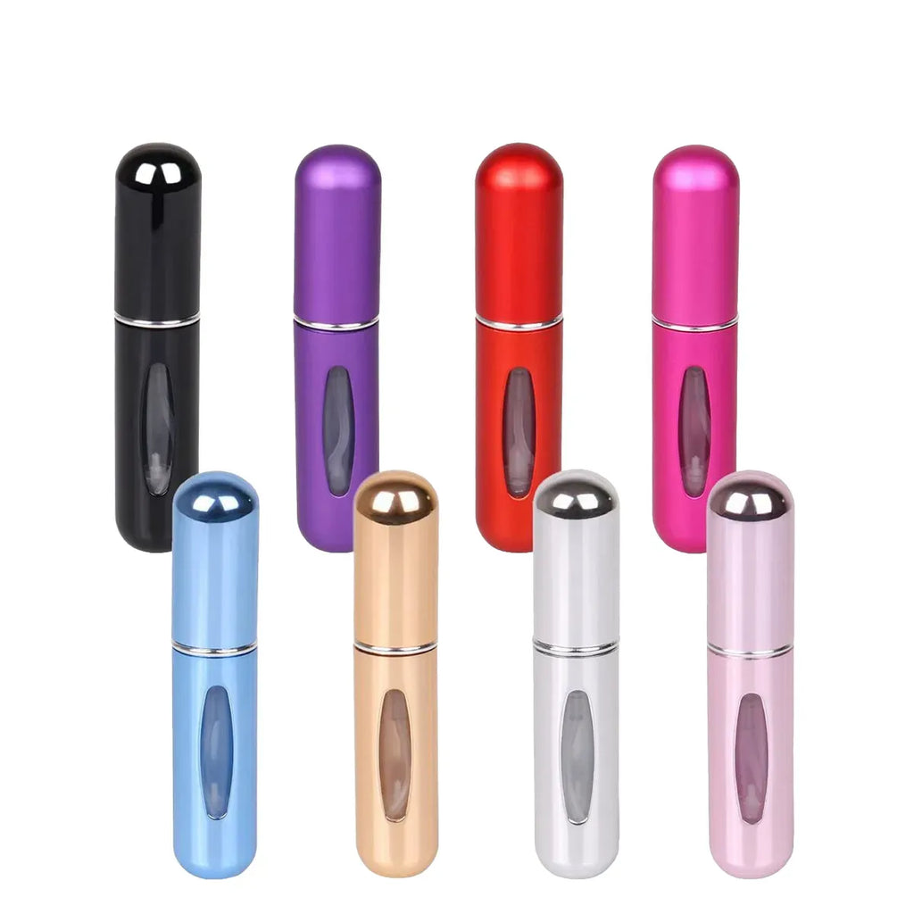Refillable Mini Perfume Spray Bottle Spray Atomizer 5 Ml | Portable, Leak-Proof, And Stylish (Pack of 1 Random Color)