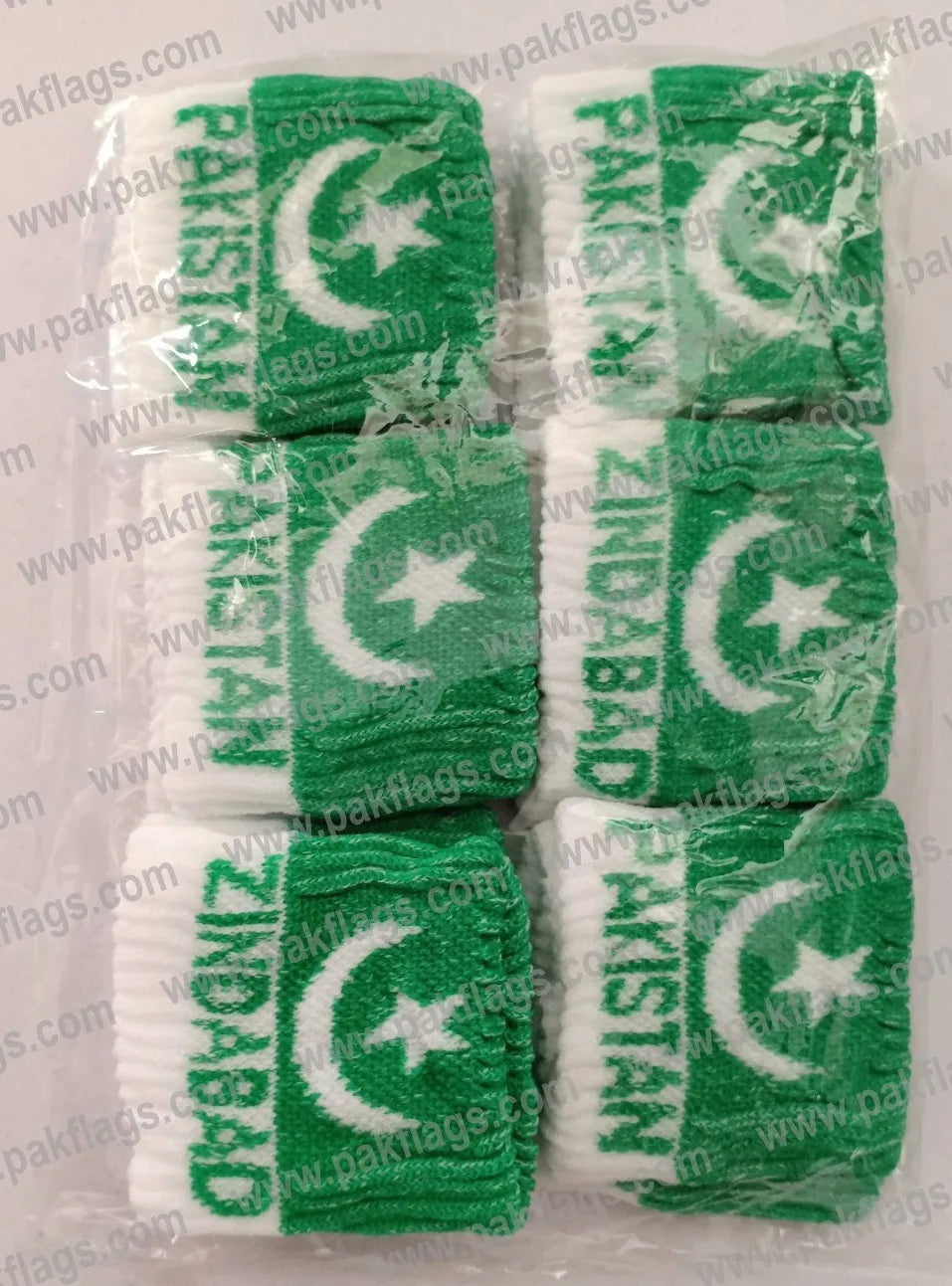 Pakistan Independence Day Hand Band – 14 August Green & White Wristband (Reusable)