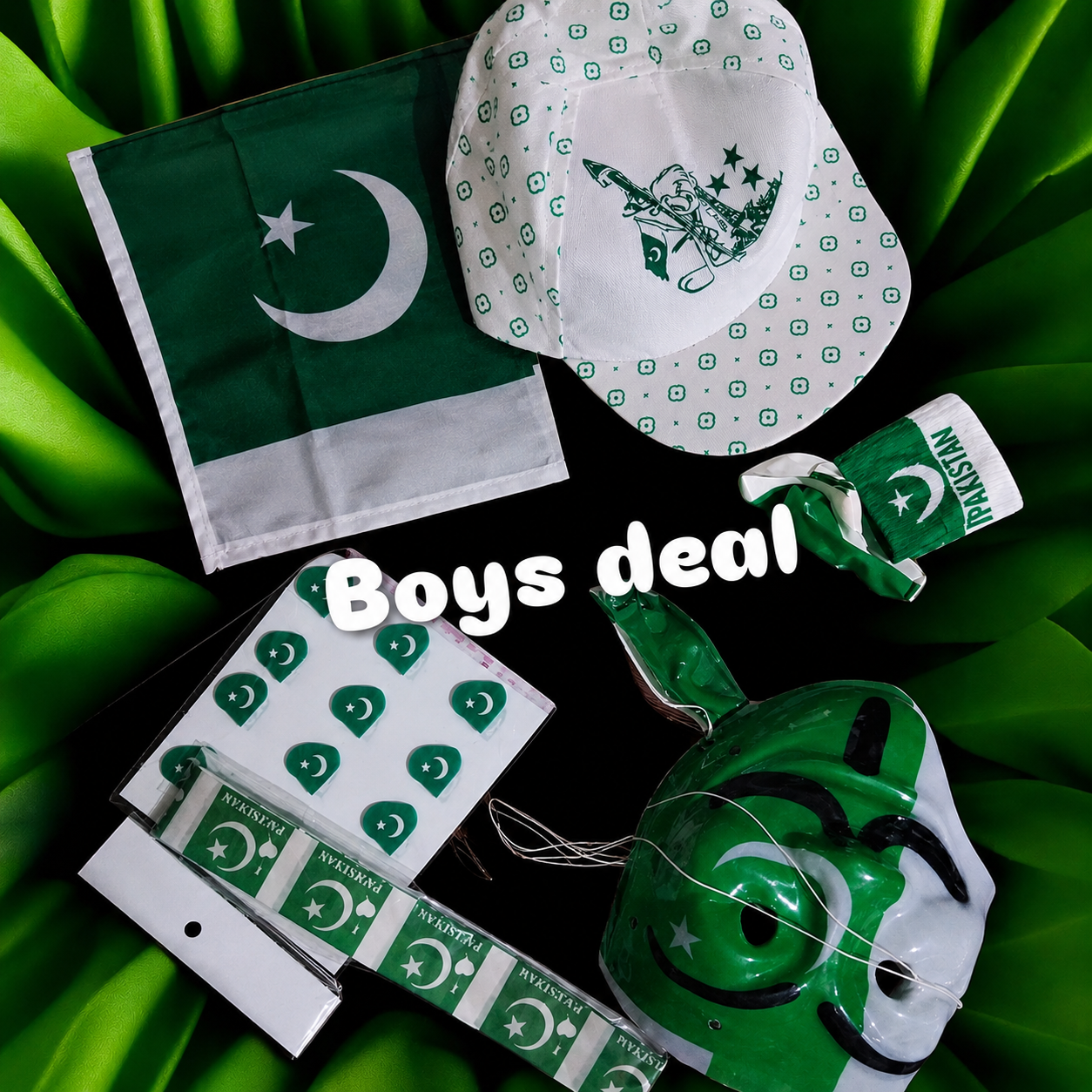 Pakistan Independence Day Boys Celebration Kit – 14 August Accessories Combo | At Best Price