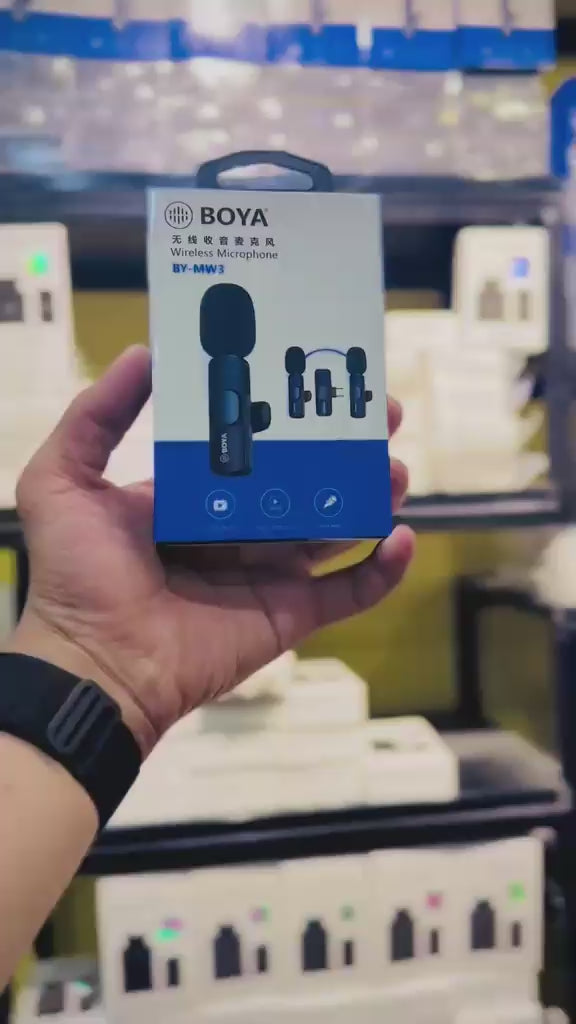 Boya BY-MW3 Wireless Single Microphone For iFone And Type-C Users Durable Clear Affordable